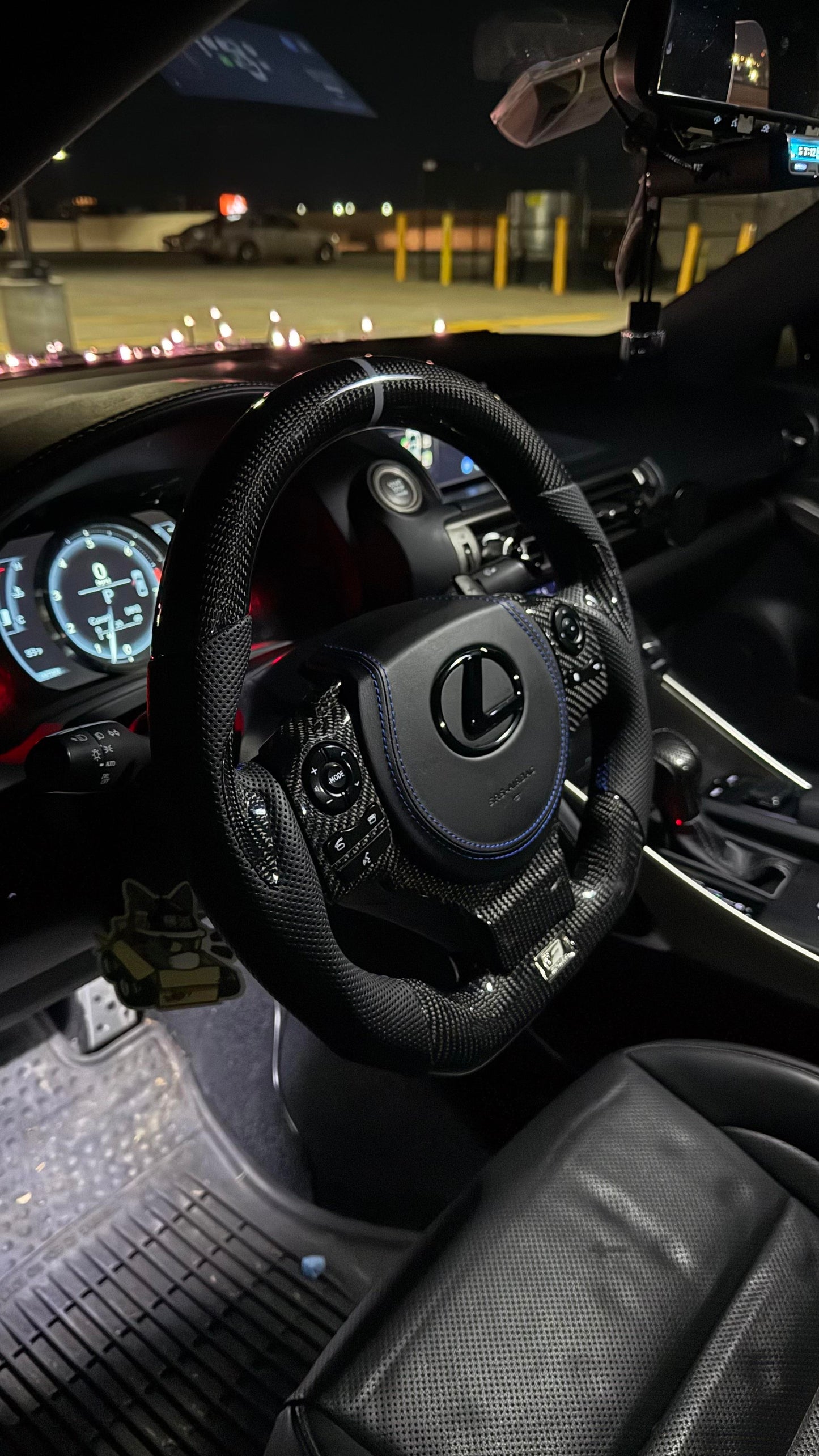 Custom Carbon Fiber Steering Wheel | Lexus