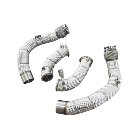 LR Downpipe With Heat Shield | BMW X5M X6M 4.4T S68