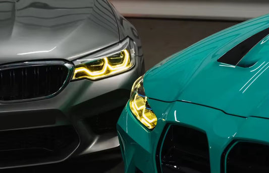 CSL Yellow Headlight DRL Modules | BMW G30 5 Series & F90 M5