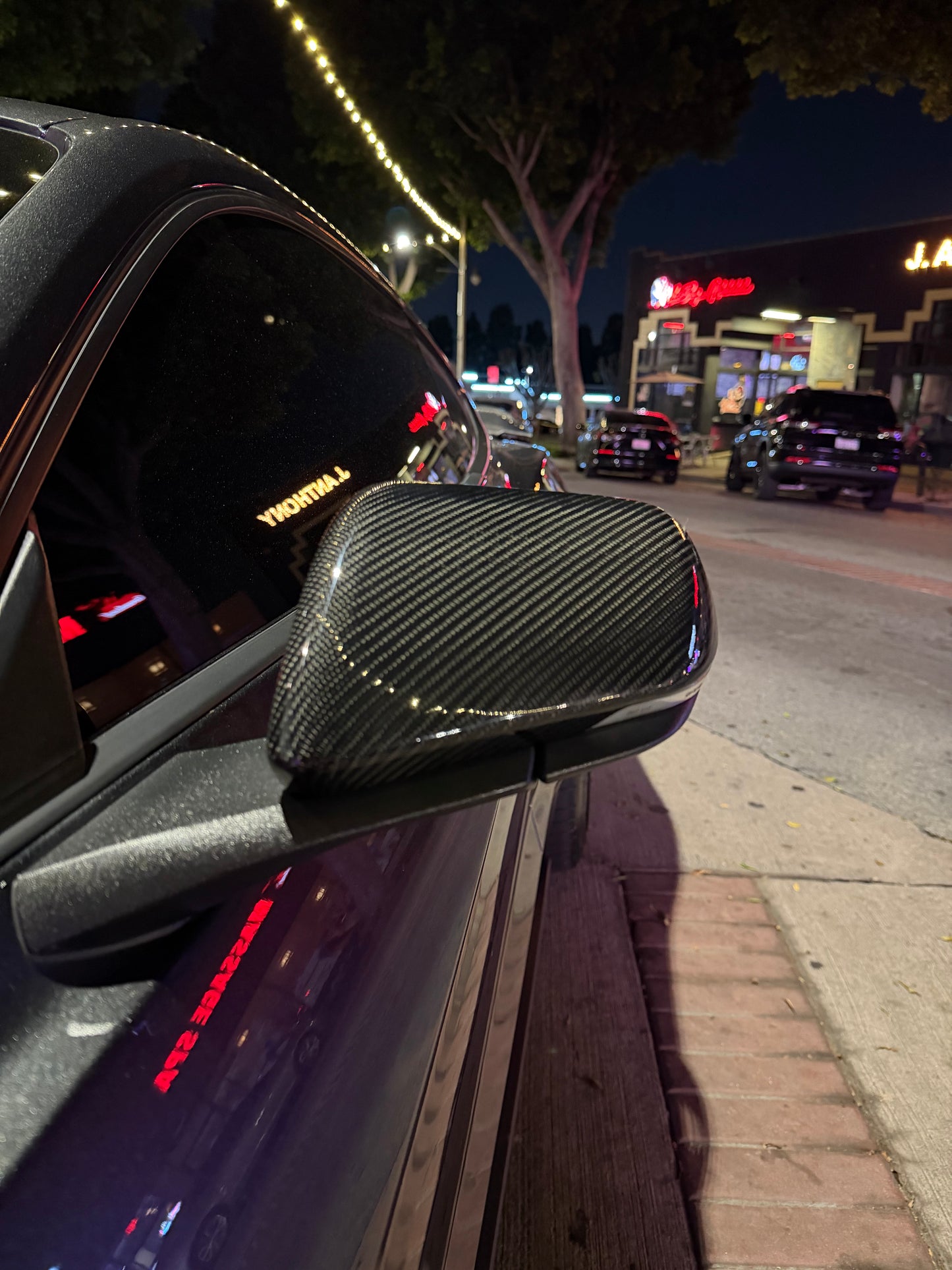 Carbon Fiber Mirror OEM Style Replacement Caps | Mustang S550 (15-23) Los Reyes Performance