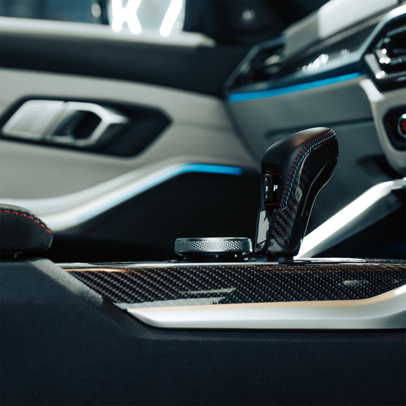 BMW Dry Carbon Fiber Gear Selector Cover