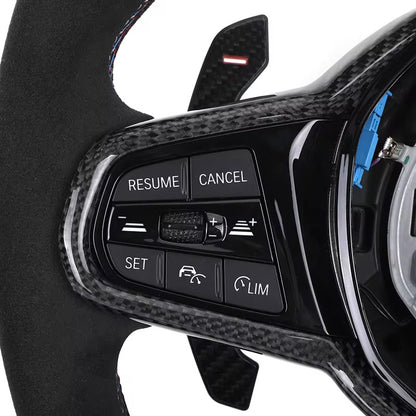 BMW G8X Carbon Fiber Steering Wheel w/ Rpm lights