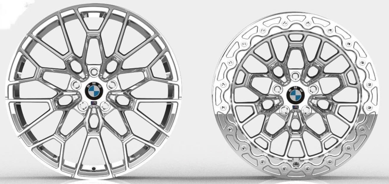 BMW G8X CS Style Forged Wheels With Matching Beadlocks | LR Forged