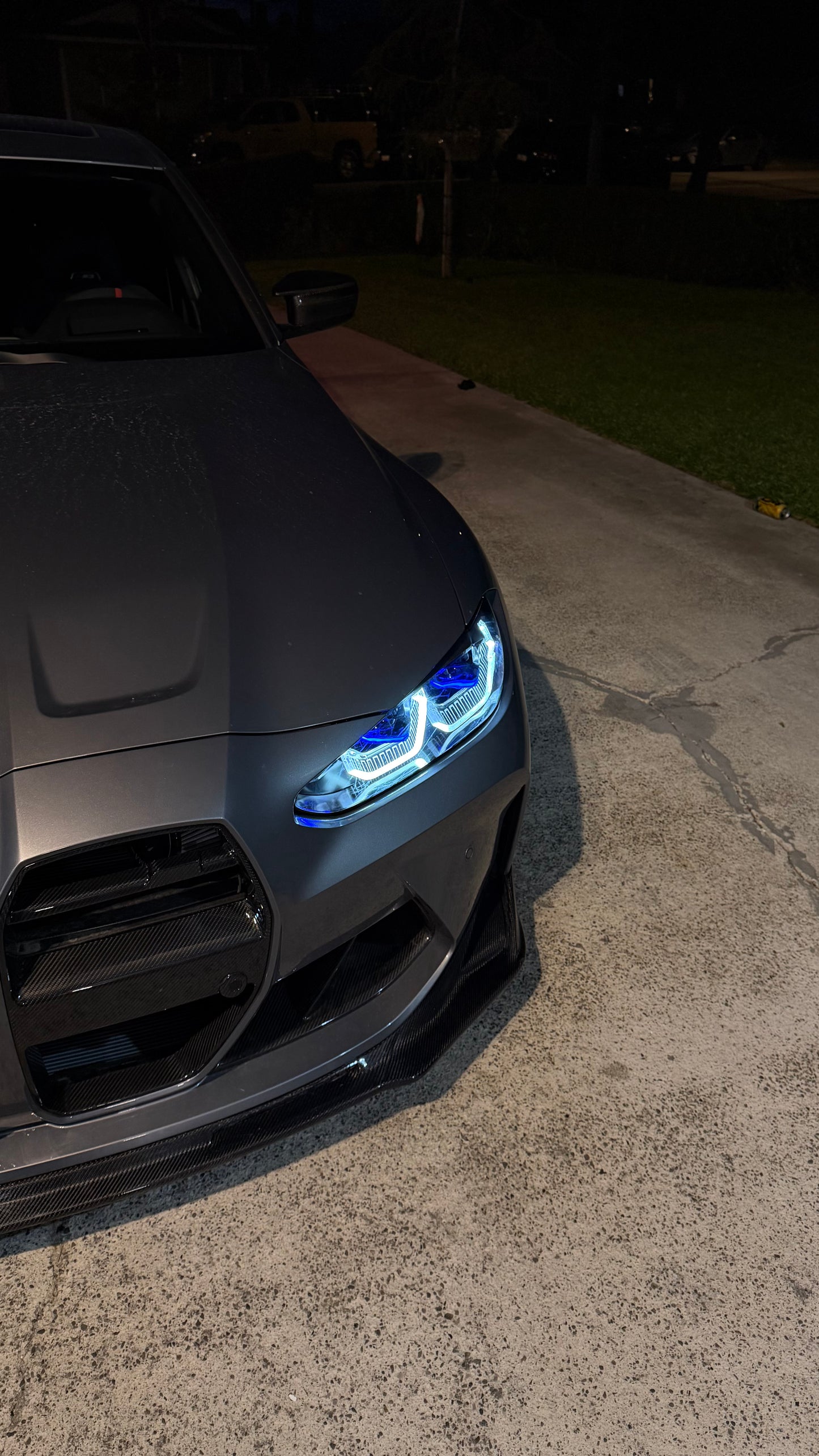 LRP Laser Style Color Switching Yellow/White Headlights V2 - G80 M3 | G82 M4 | G22 4 Series Los Reyes Performance