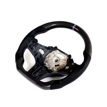 BMW G8X Carbon Fiber Steering Wheel w/ Rpm lights