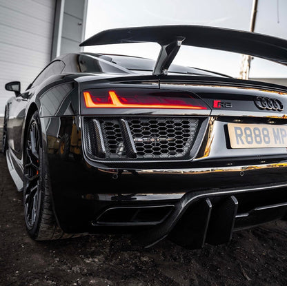 Audi R8 V10 Gen 2 Carbon Fiber Rear Side Grills Los Reyes Performance