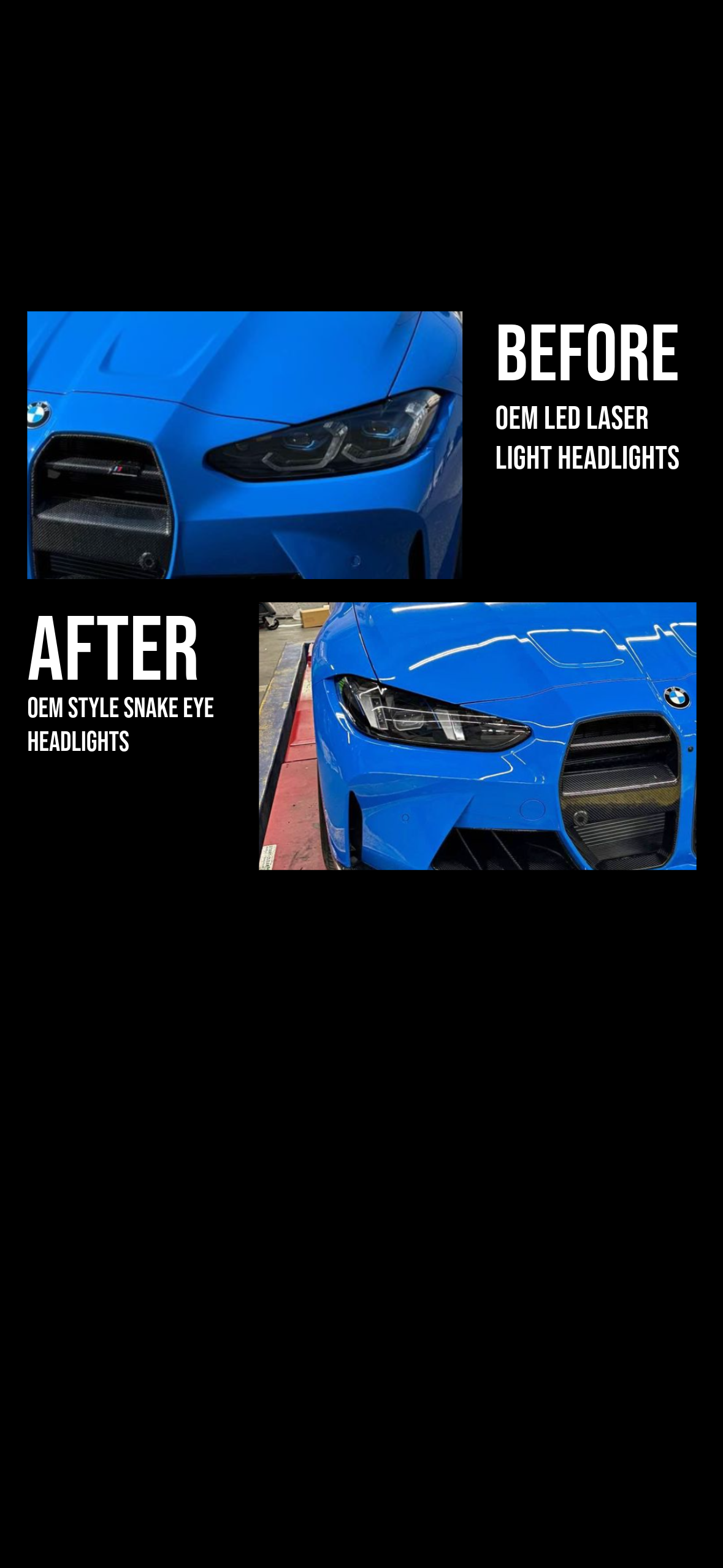 LCI Style Snake Eye LED Headlights | BMW G80/G82 - Los Reyes