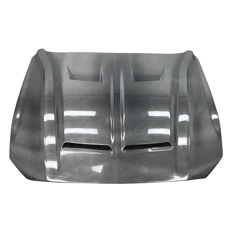 Super Snake Style Carbon Fiber Hood | Ford Mustang GT/GT350|GT500 S550