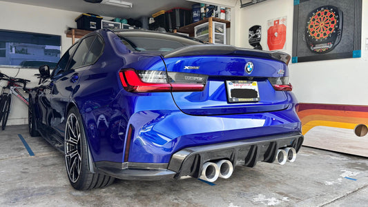 OEM Style Rear Splitter Prepreg Carbon Fiber | BMW G80 M3