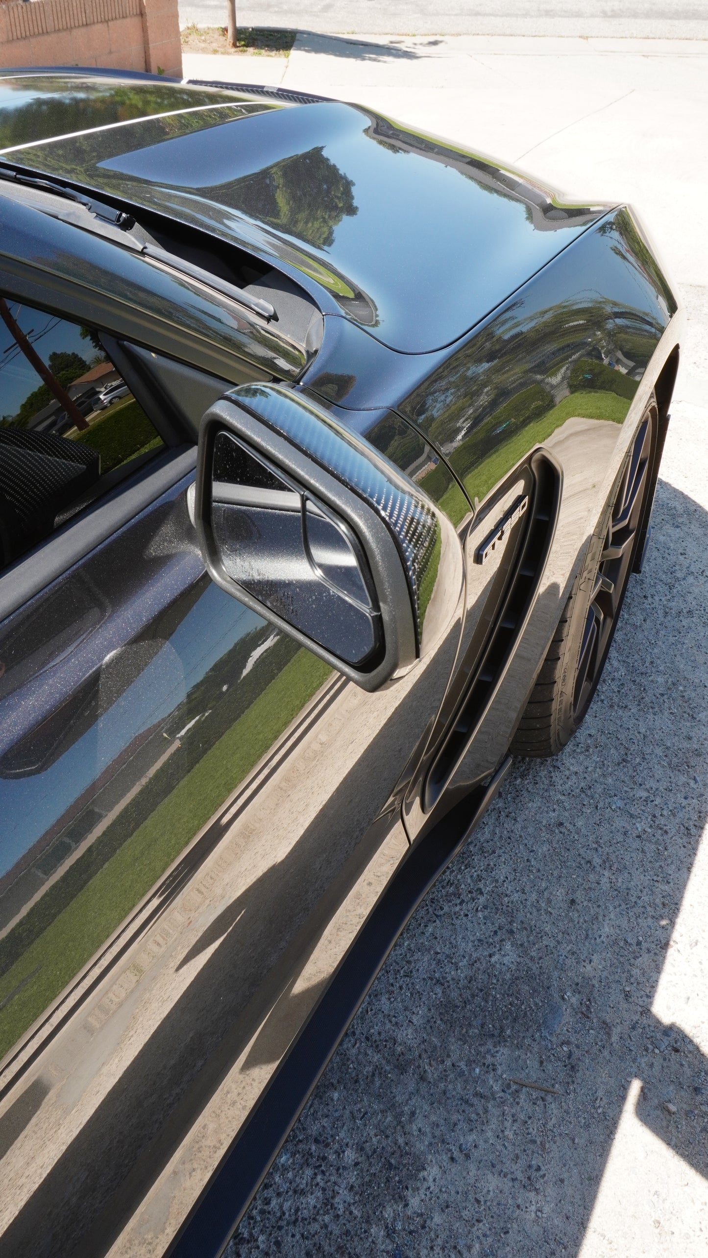 Carbon Fiber Mirror OEM Style Replacement Caps W/ Turn Signal| Mustang S550 (15-23) Los Reyes Performance