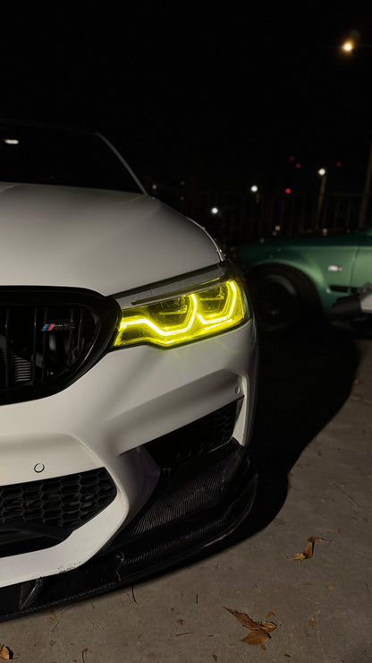 CSL Yellow Headlight DRL Modules | BMW G30 5 Series & F90 M5 Los Reyes