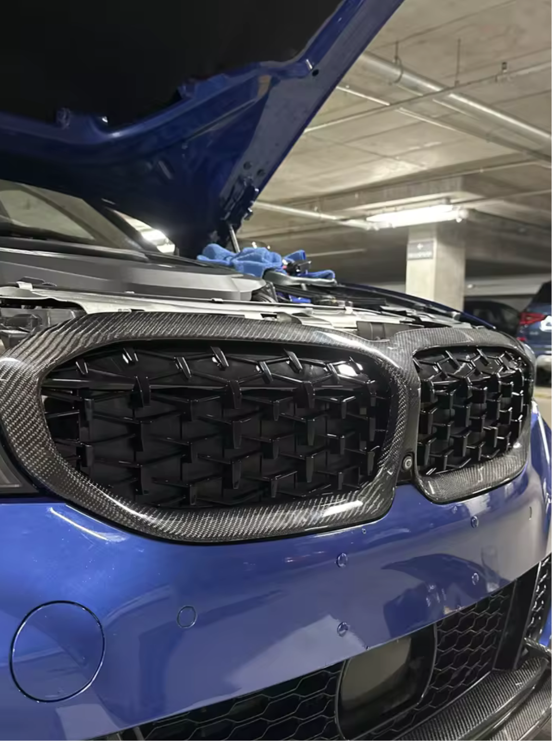 Diamond Style Carbon Fiber Grill | BMW G20/G28