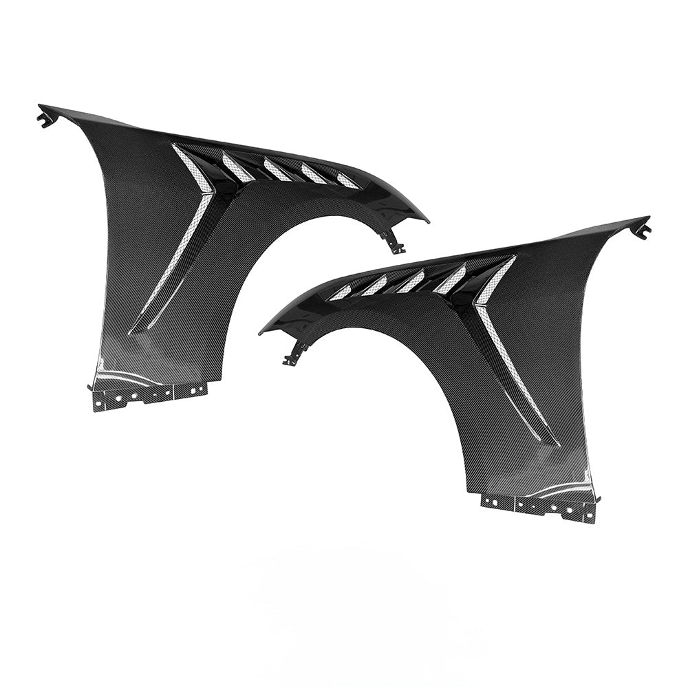 GTD Style Carbon Fiber Fenders | S650 Mustang Los Reyes Performance
