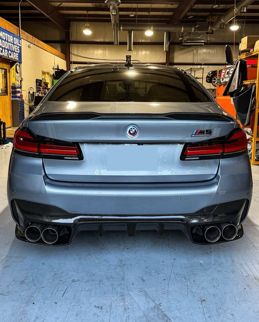 M4 Style Carbon Fiber Trunk Spoiler | BMW F90 M5 & G30 5 Series