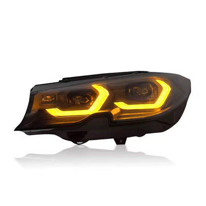 M3 Style LCI Headlights | BMW G20/28 18-22 | Yellow + White DRLS