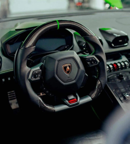 Carbon Fiber Steering Wheel | Lamborghini Huracán 2015-2021 Los Reyes Performance