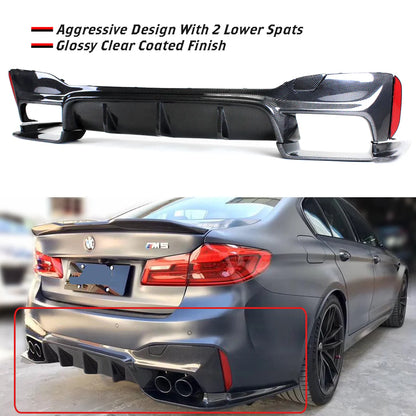 3D Style Carbon Fiber Diffuser | BMW F90 M5