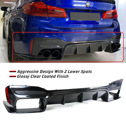 3D Style Carbon Fiber Diffuser | BMW F90 M5