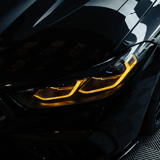 CSL Yellow Headlight DRL Modules - BMW F91 / F92 / F93 M8 & G14 / G15 / G16 8-Series Los Reyes Performance