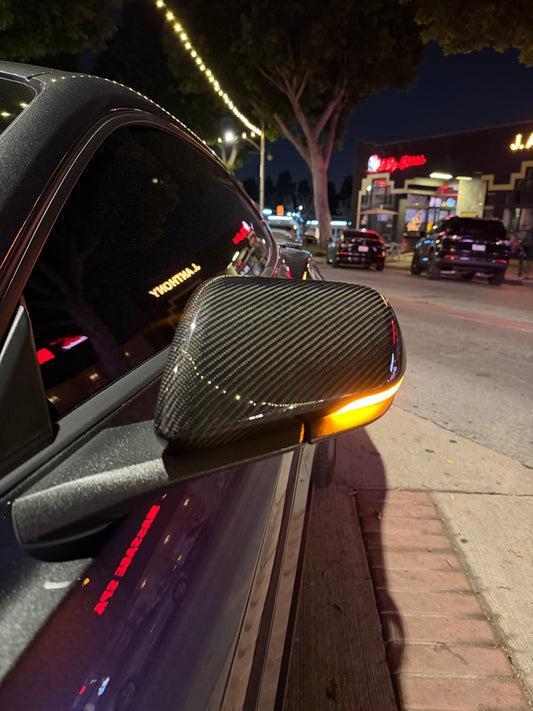 Carbon Fiber Mirror OEM Style Replacement Caps  | Mustang S550 (15-23) Los Reyes Performance