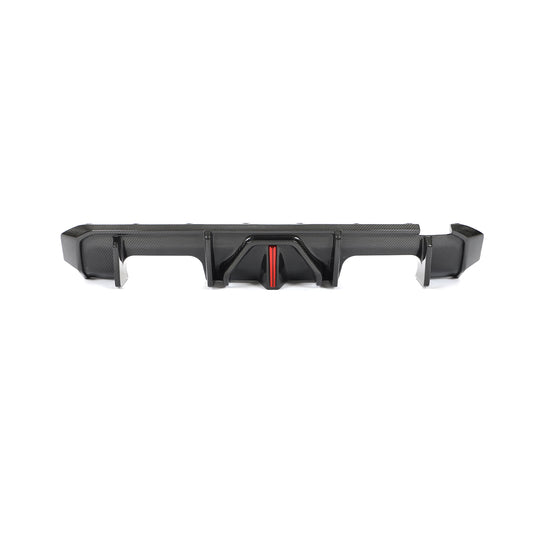 BMW Carbon fiber diffuser  with red LED 